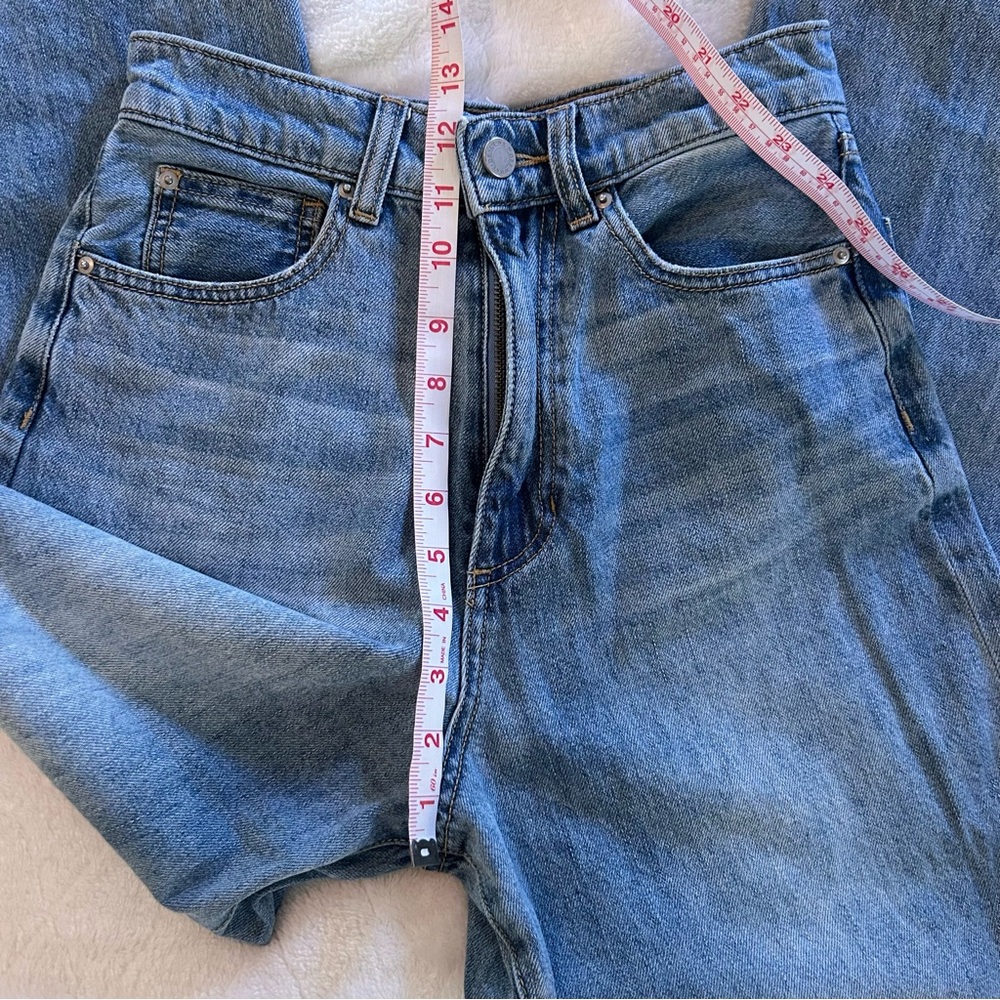 WeWoreWhat High Rise Wide Leg Jeans Light Wash size 25 - Picture 10 of 16
